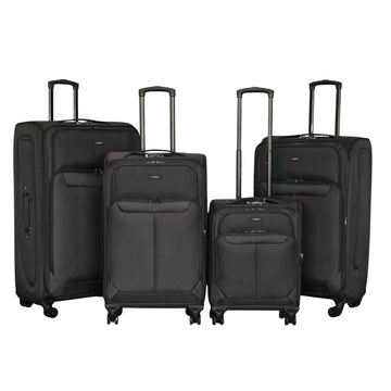 Ezzyrol Lightweight Silky 8-Wheel Expandable Suitcase – Cabin to XL & Full Sets