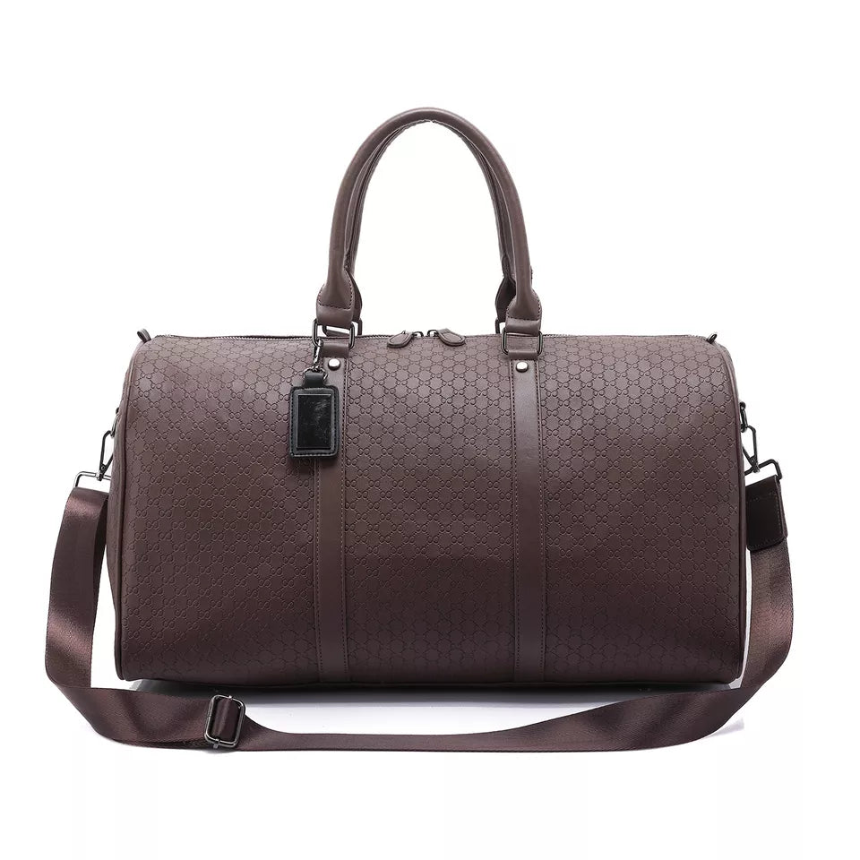 Ezzyrol Stylish Under Seat Flight Bag & Weekend Holdall brown