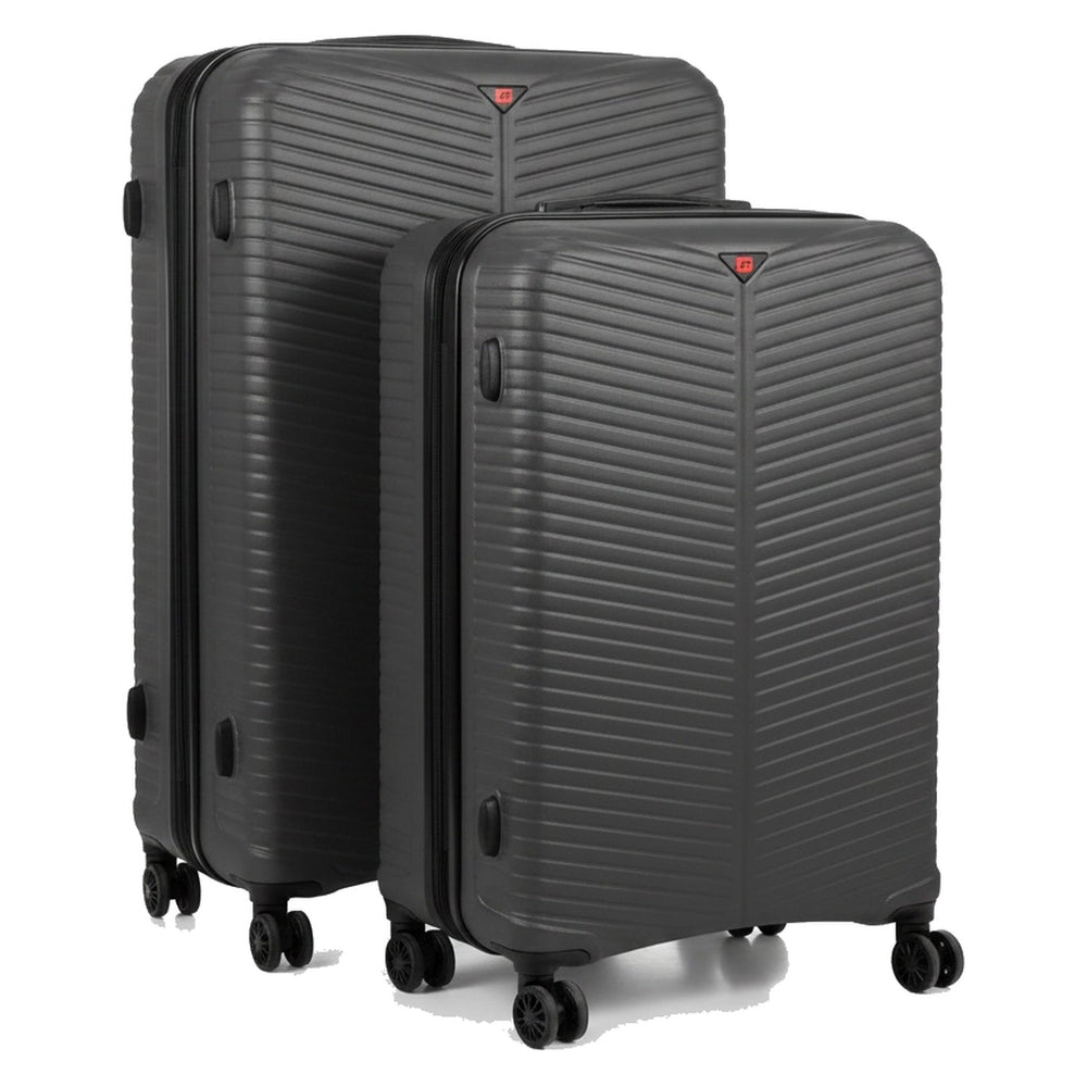 Grey 2 piece suitcase set