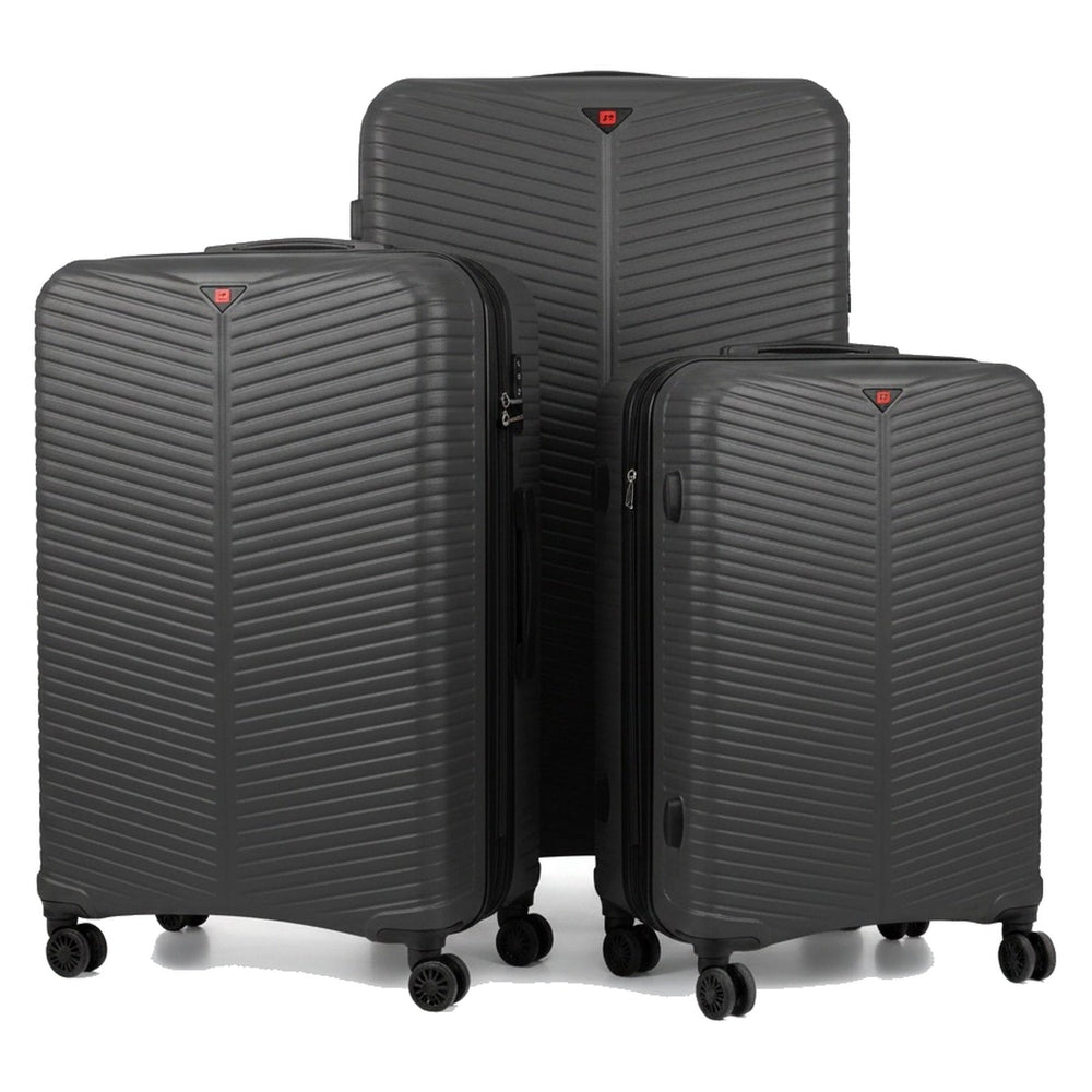 Grey 3 piece suitcase set
