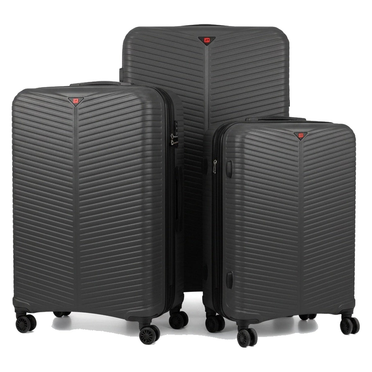 Grey 3 piece suitcase set