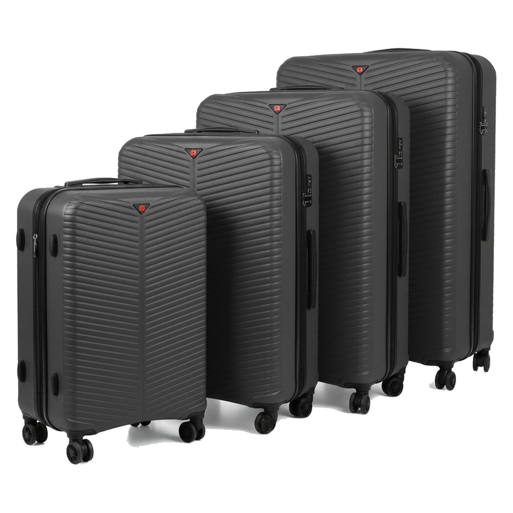 Grey 4 piece suitcase set