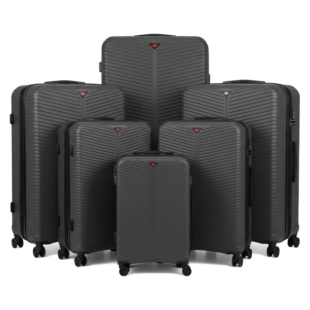 Grey 5 piece suitcase set