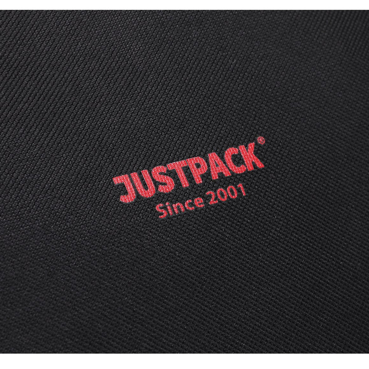 Stowaway JUSTPACK print close-up