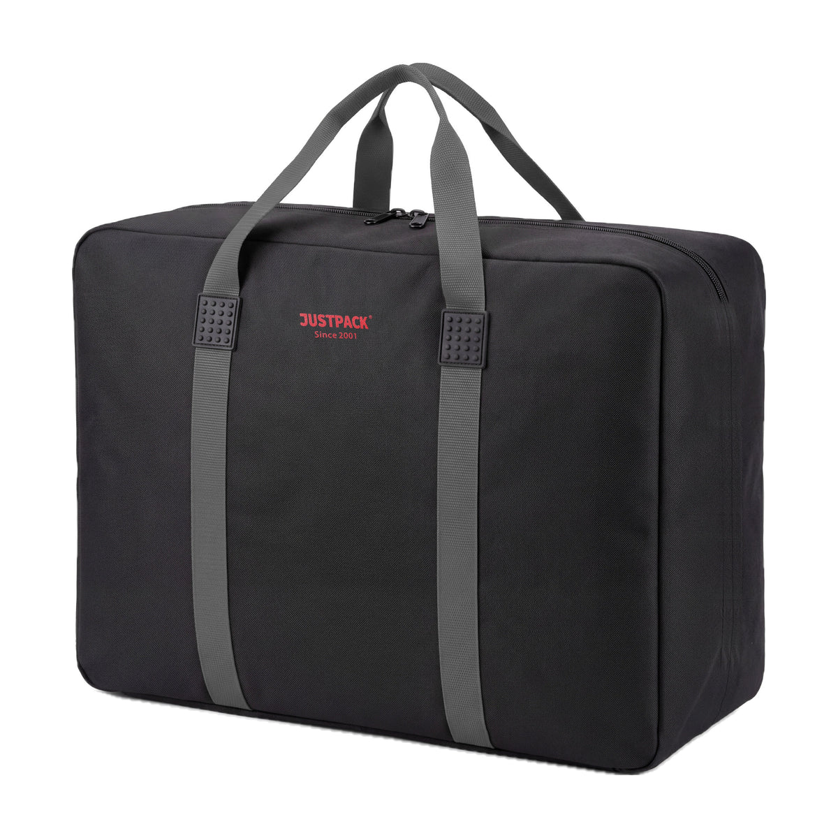 Black with Grey Straps Stowaway cargo holdall