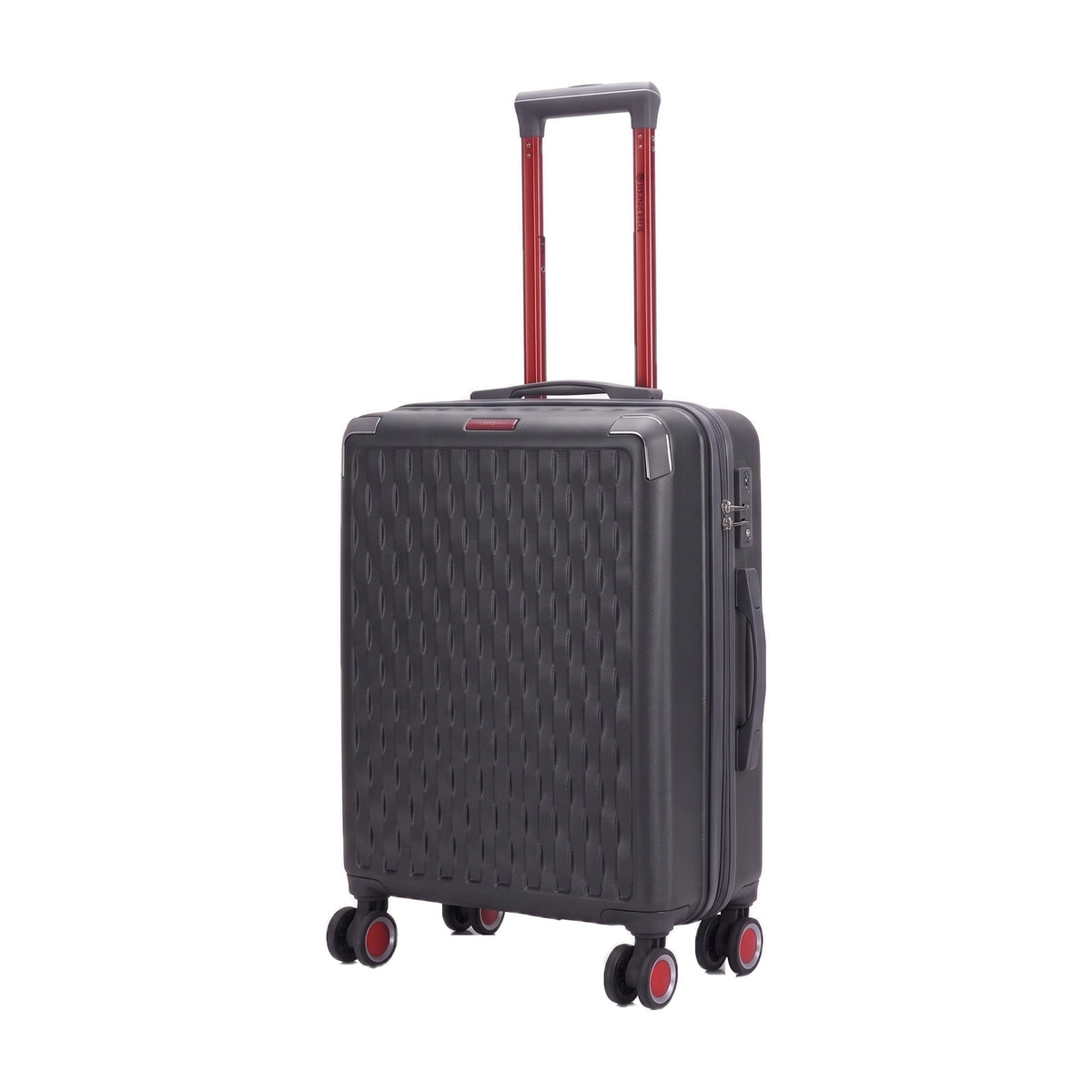 JustPack BL104 Hard Shell Suitcase, Cabin 20 inch in Charcoal