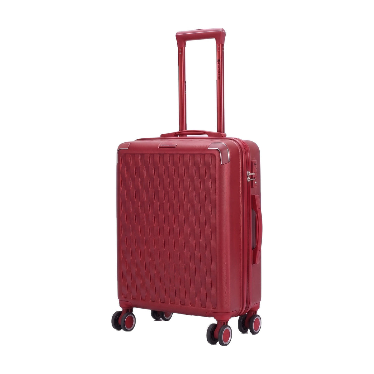 JustPack BL104 Hard Shell Suitcase, Cabin 20 inch in Red