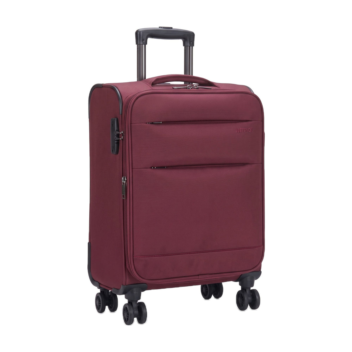 JP77 soft shell cabin suitcase 20 inch in Burgundy