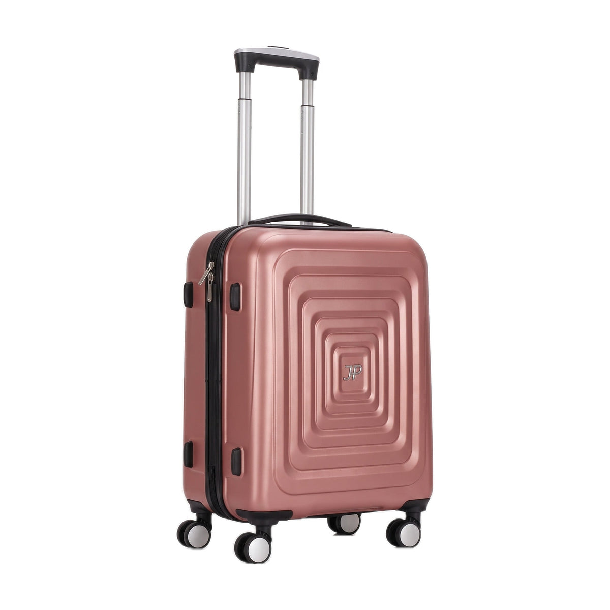 JustPack 8888 Squares Hard Shell Suitcase, Cabin 20 inch in Rose Gold