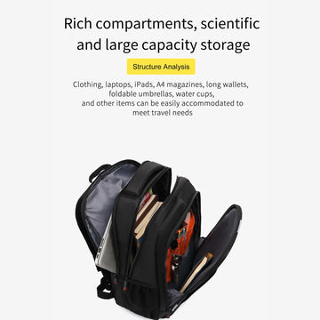JustPack Waterproof Backpack with Large Capacity & Smart Storage