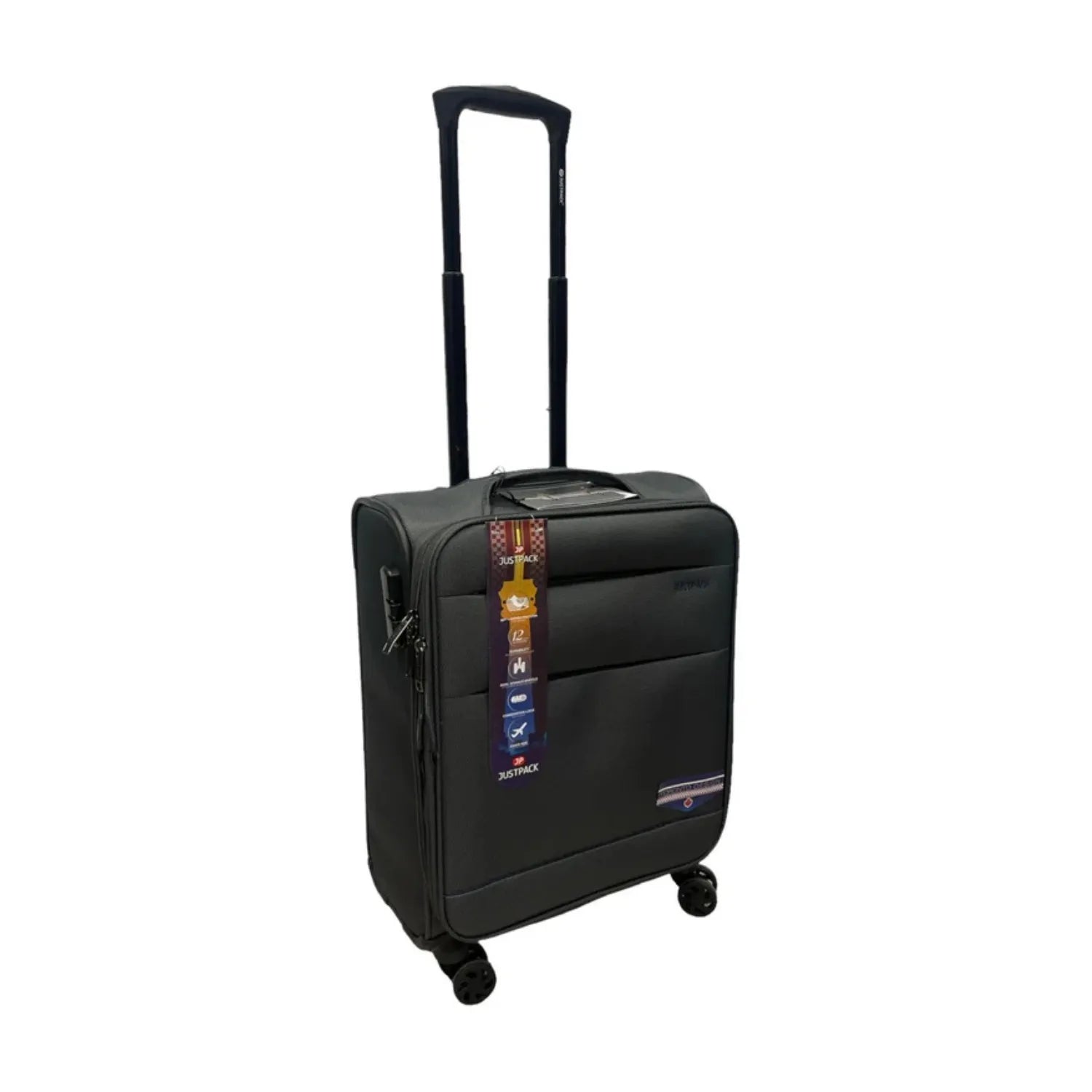 Justpack 77 cabin suitcase black