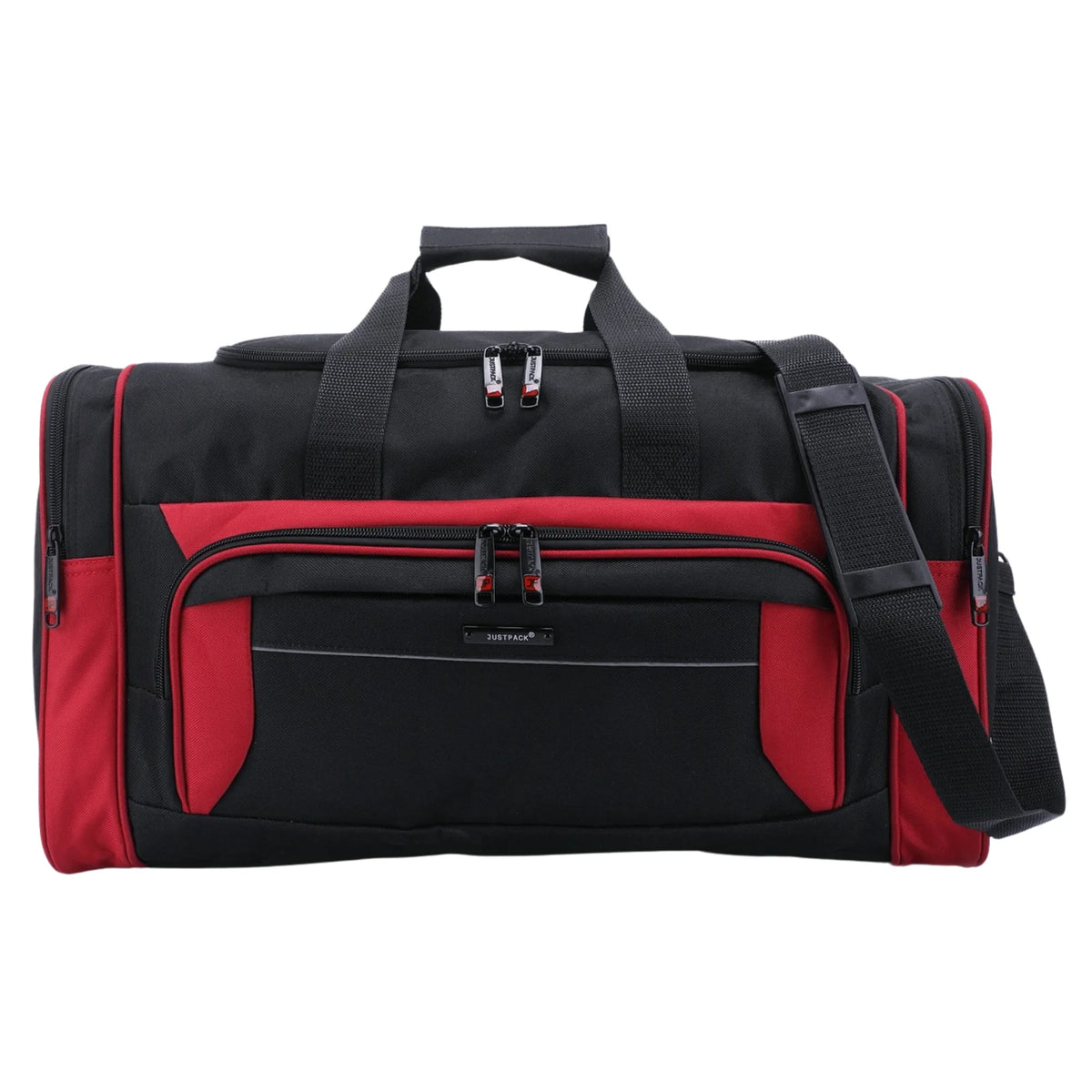 Justpack Holdall Travel Duffel Bag, in red, 18 Inch