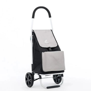Masman Folding Shopping Trolley – 50L Capacity with XL Wheels & Insulated Front Pocket