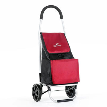Masman Folding Shopping Trolley – 50L Capacity with XL Wheels & Insulated Front Pocket