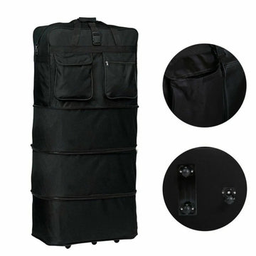 Masman Zipping Bag 6 Wheel Cargo Folding Bag – Heavy-Duty Waterproof Luggage