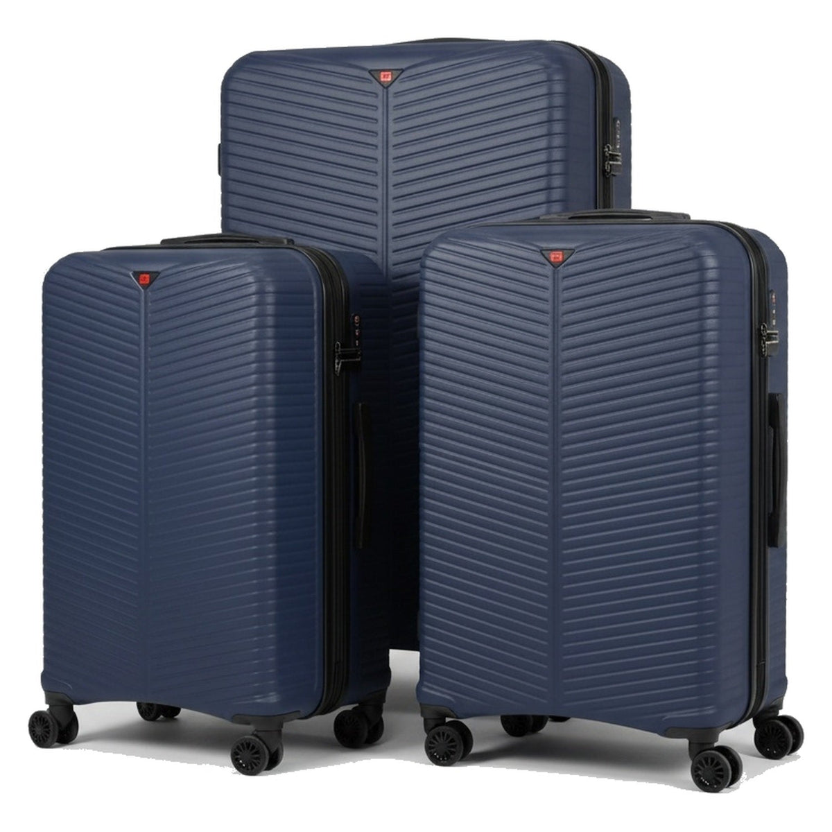 Navy 3 piece suitcase set