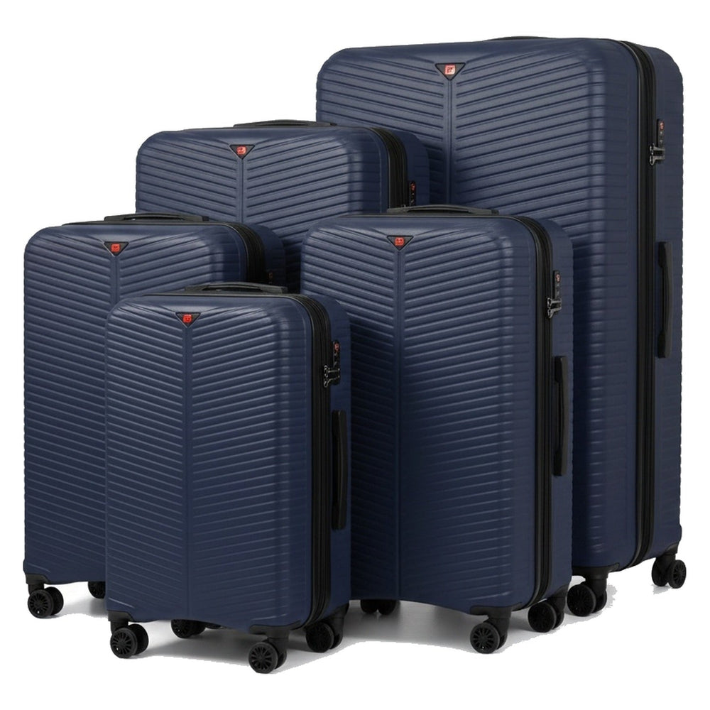 Navy 5 piece suitcase set