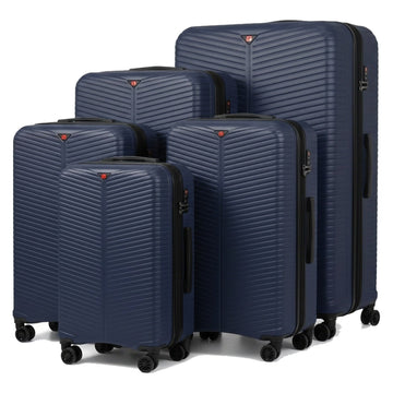 BLD251 | NAVY_SET5 | Navy 5 piece suitcase set