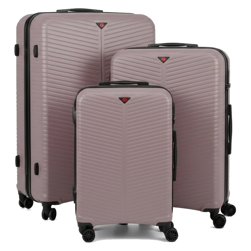 Plum 3 piece suitcase set