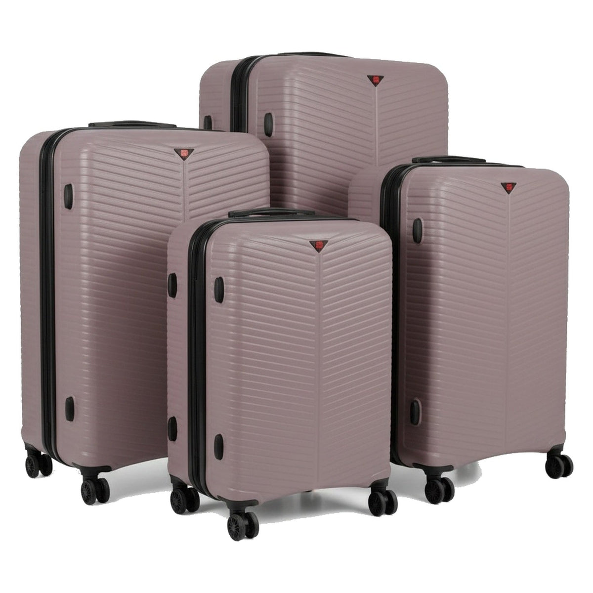 Plum 4 piece suitcase set