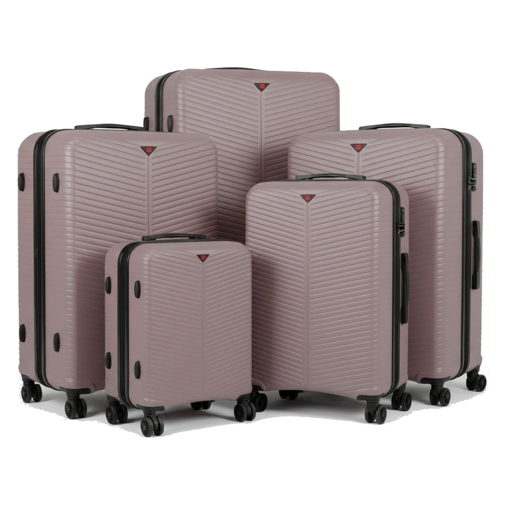 Plum 5 piece suitcase set