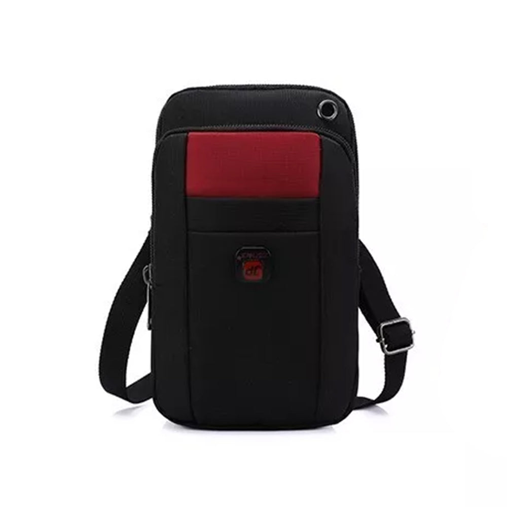 Multi-Pocket Everyday Essential cards coins bag, in red