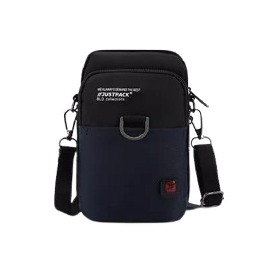 Compact Urban Shoulder Bag with Colourblock Style & Multiple Compartments, in borland