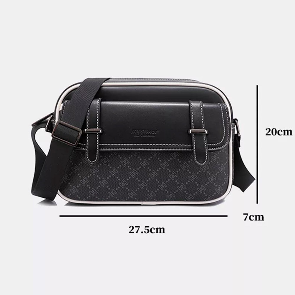Classic crossbody bag dimensions, 27.5 cm wide by 7 cm deep by 20 cm tall