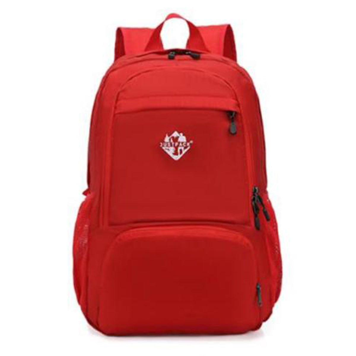 JustPack Compact Travel Backpack, in red