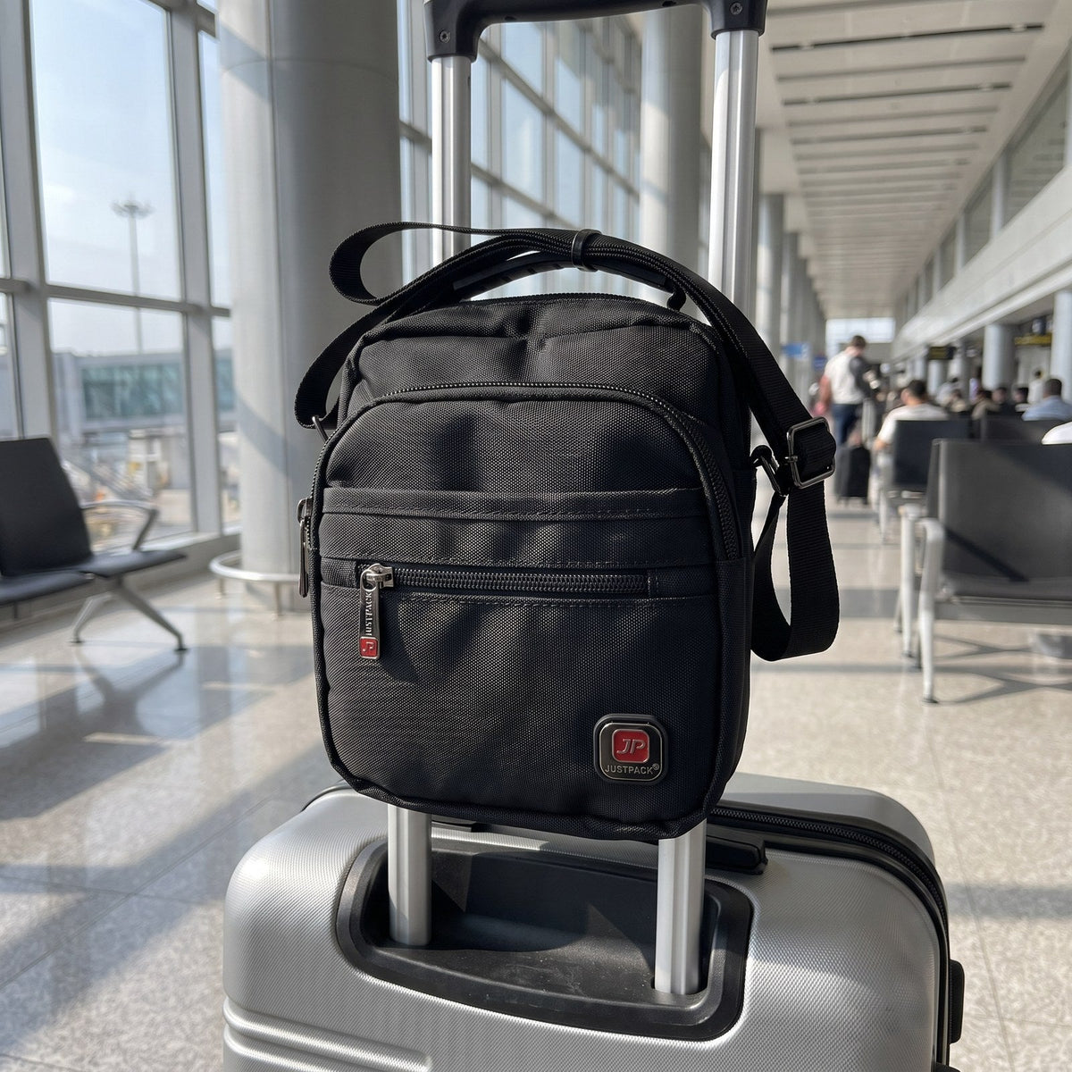 JUSTPACK Courier small crossbody, travel ready