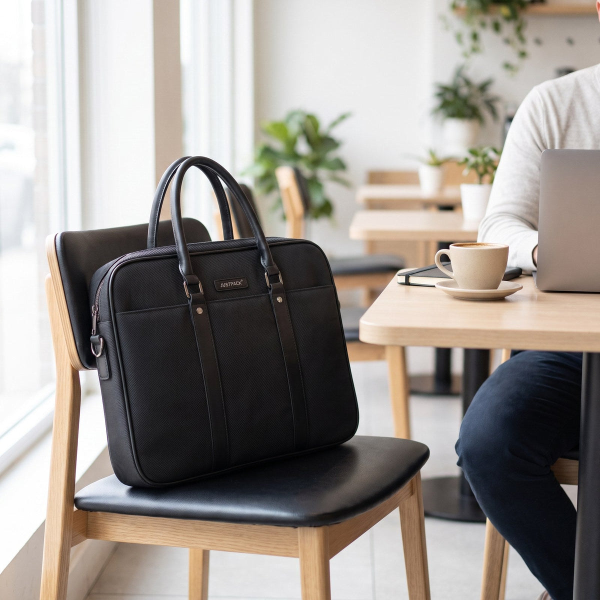 JUSTPACK Ledger laptop briefcase, caf work session