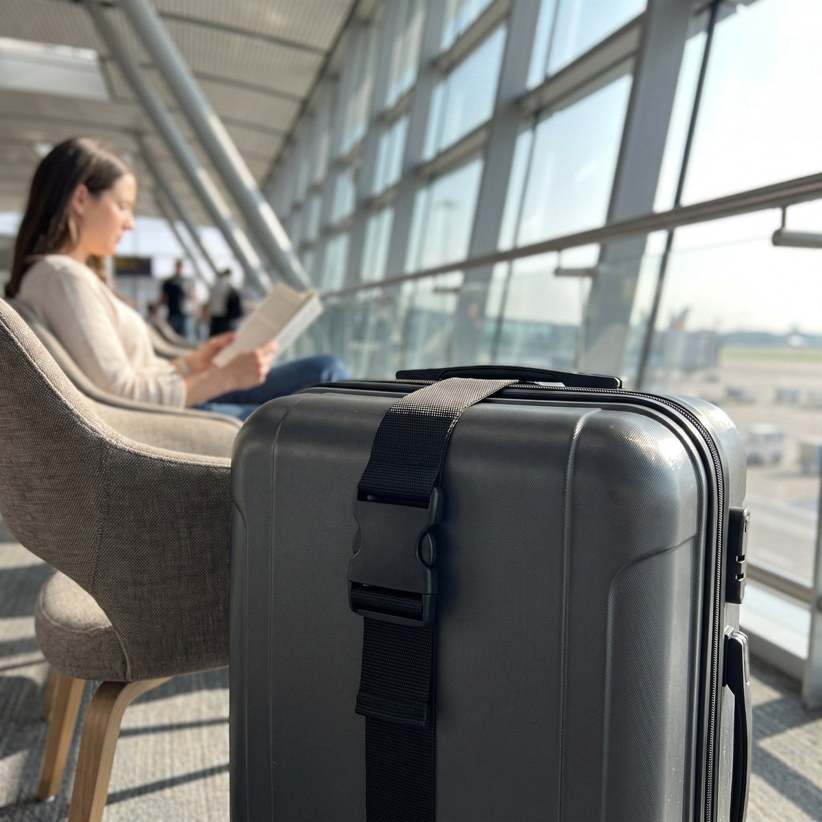 JUSTPACK Band luggage strap, airport lounge