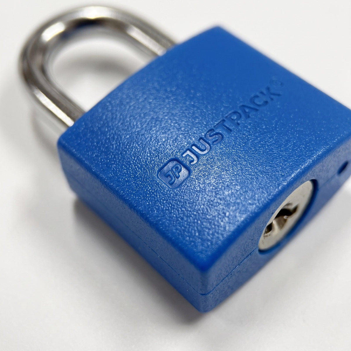 JUSTPACK Beacon keyed travel padlocks (2-pack) in blue, material texture