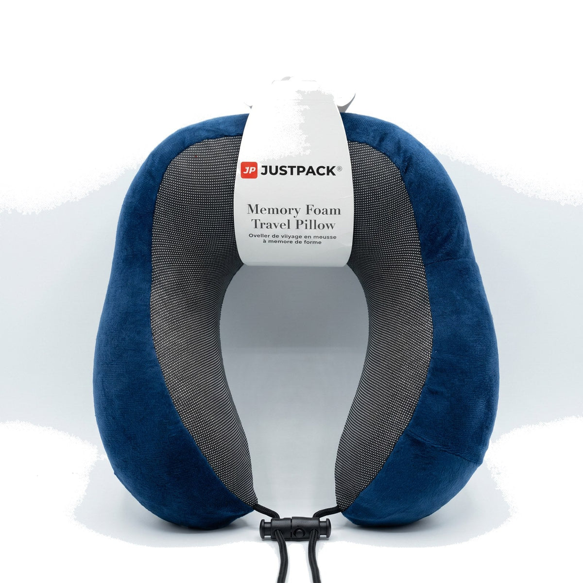 JUSTPACK Drift travel neck pillow in navy blue, main view