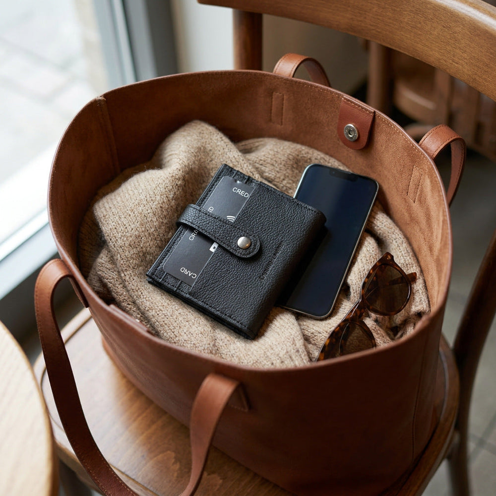 Handbag interior daylight