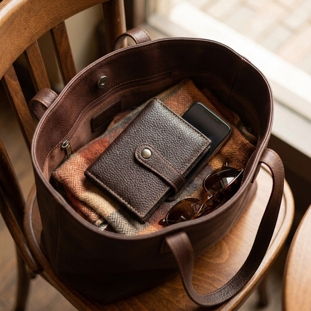 Handbag interior daylight