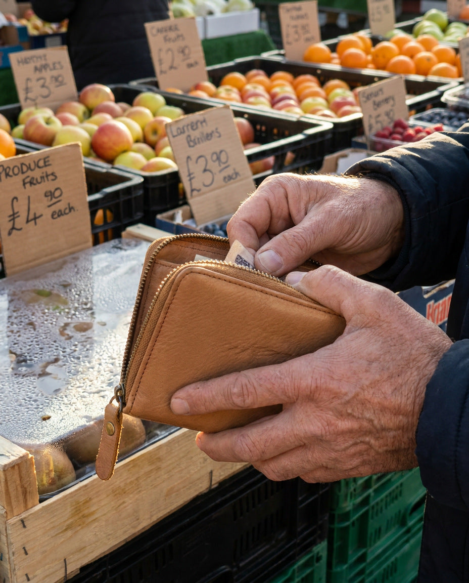 Market stall early morning