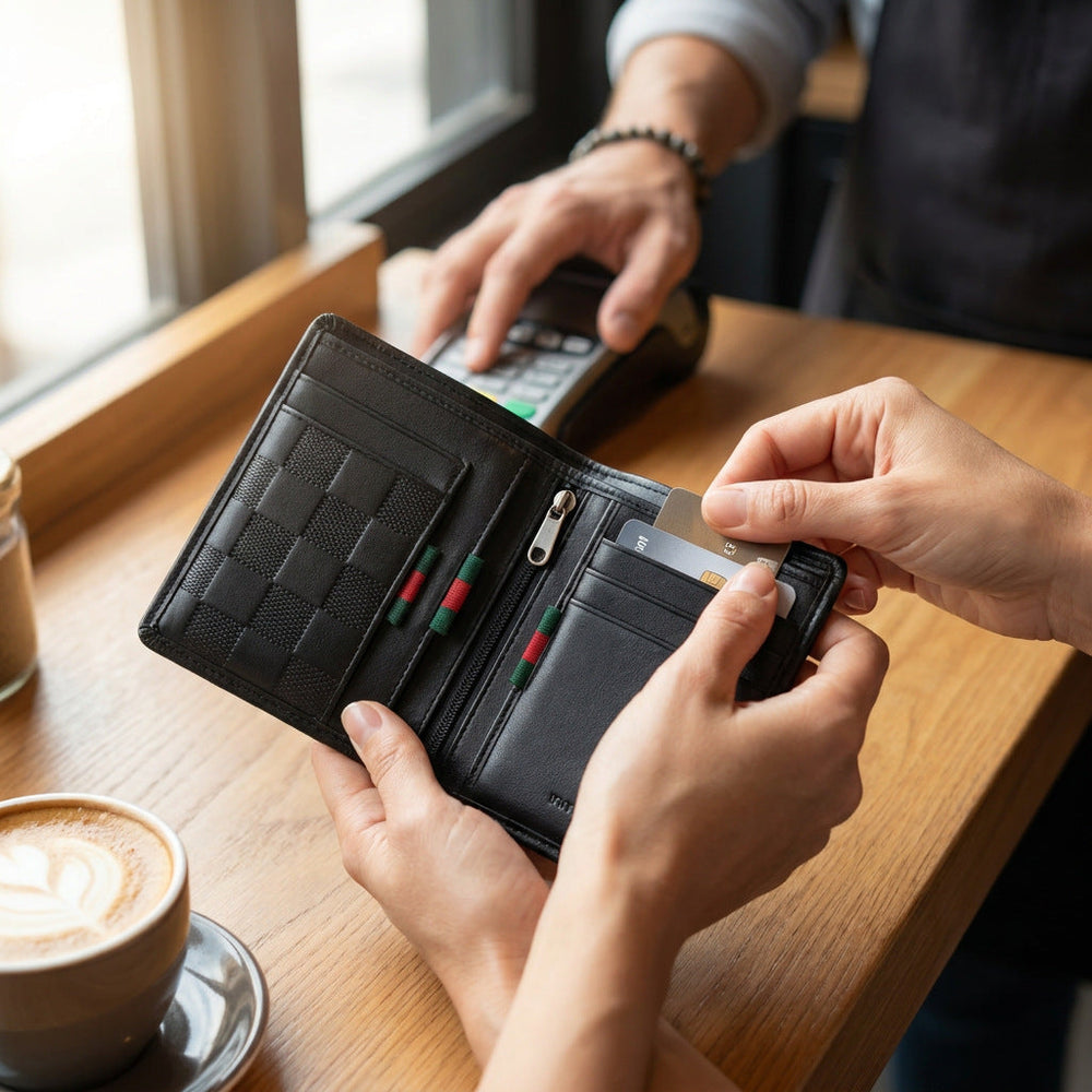 Coffee counter tap to pay
