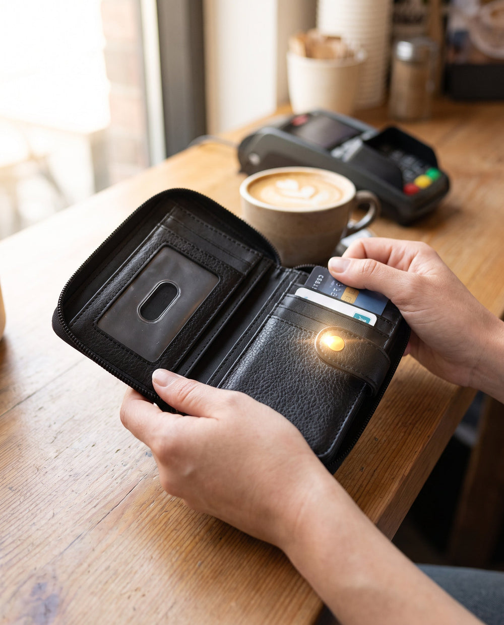 Cafe counter morning
