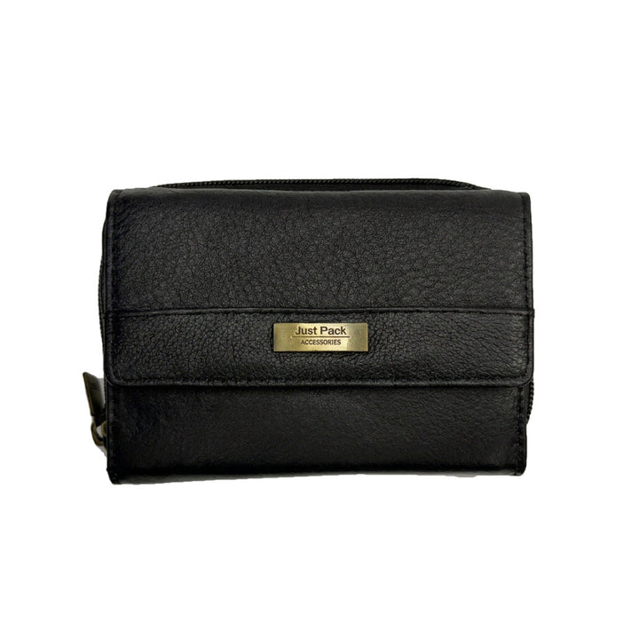 Closed front flap and plate