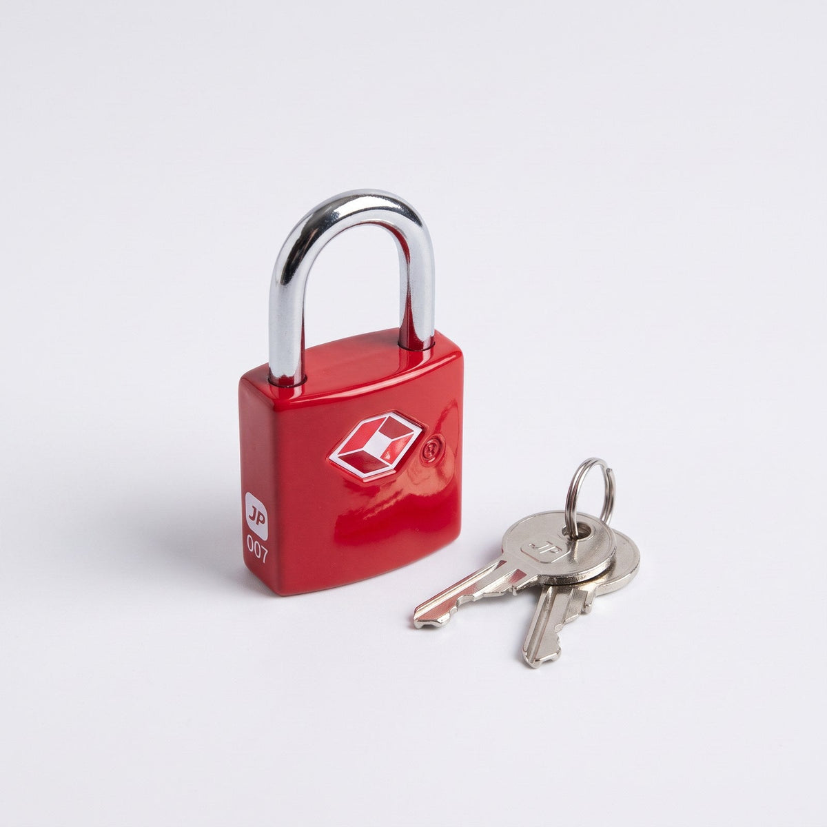 JUSTPACK Warden TSA keyed travel padlocks (2-pack), single lock front three quarter