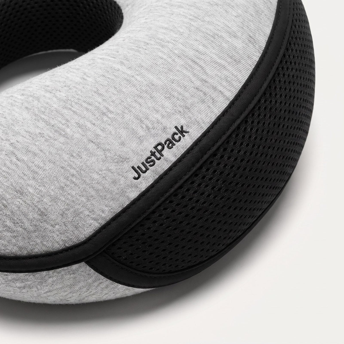 JUSTPACK Doze travel neck pillow, fabric seam detail