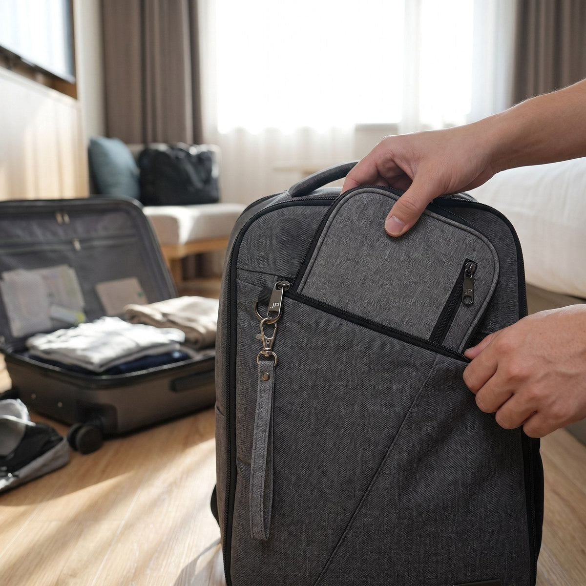 JUSTPACK Docket travel document organiser, packing the bag
