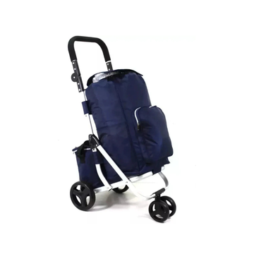 Ezzyrol shopping trolley, folded upright