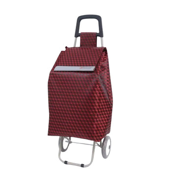 50L Shopping Trolley diamond Pattern Silver