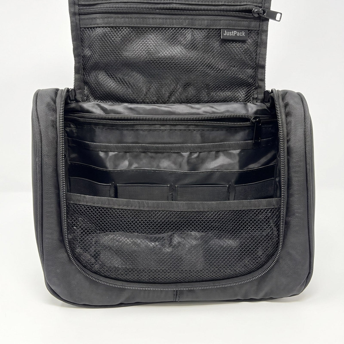 JUSTPACK Hook hanging toiletry bag, interior organisation detail