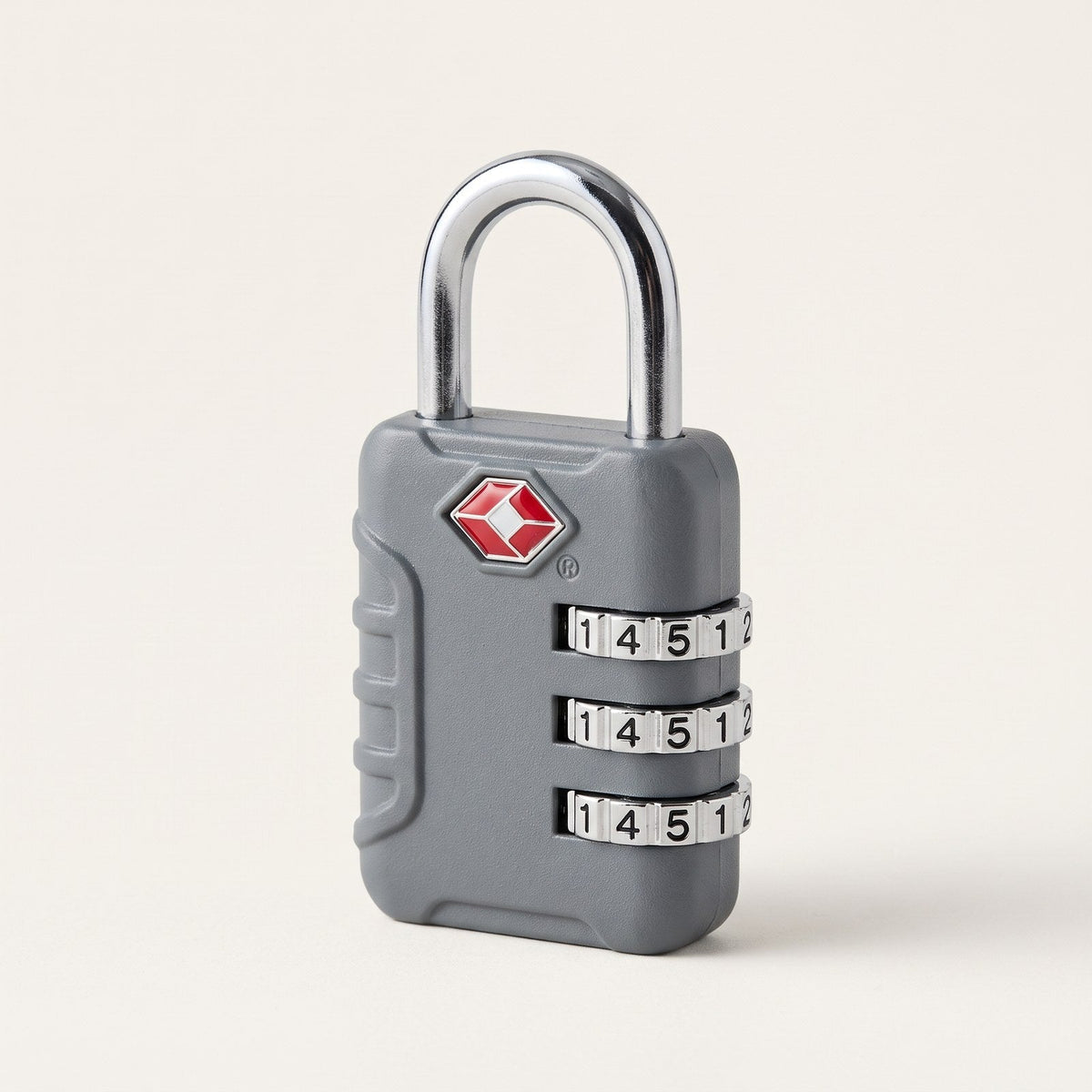 JUSTPACK Dial TSA combination padlock, front three quarter view