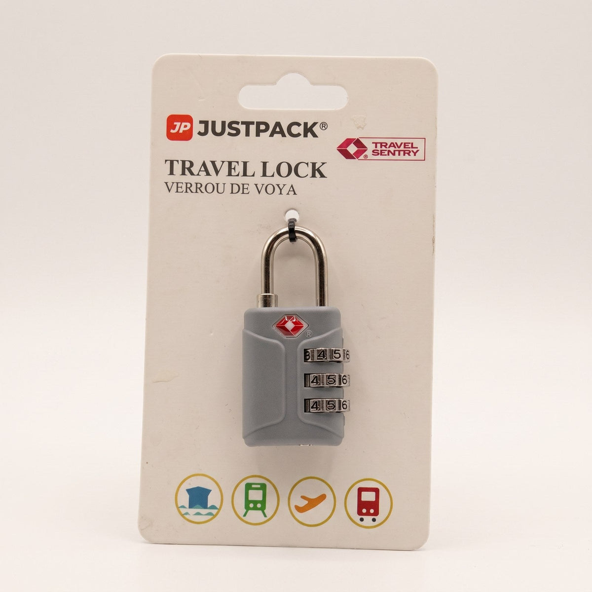 JUSTPACK Dial TSA combination padlock, retail packaging