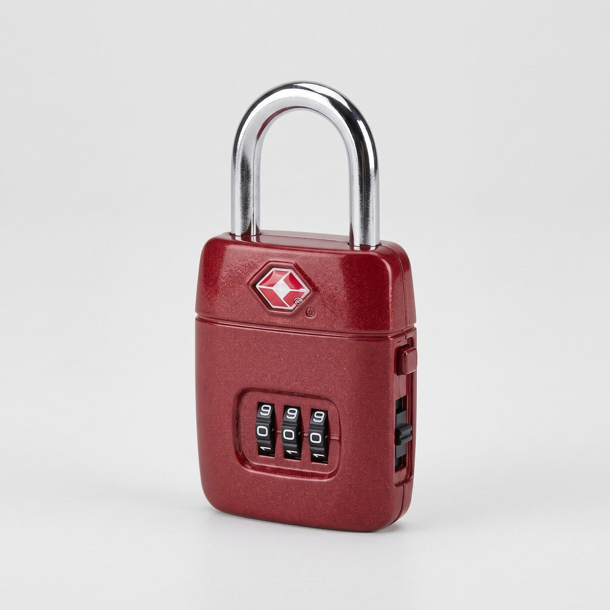 JUSTPACK Tumbler TSA combination padlock, three quarter view