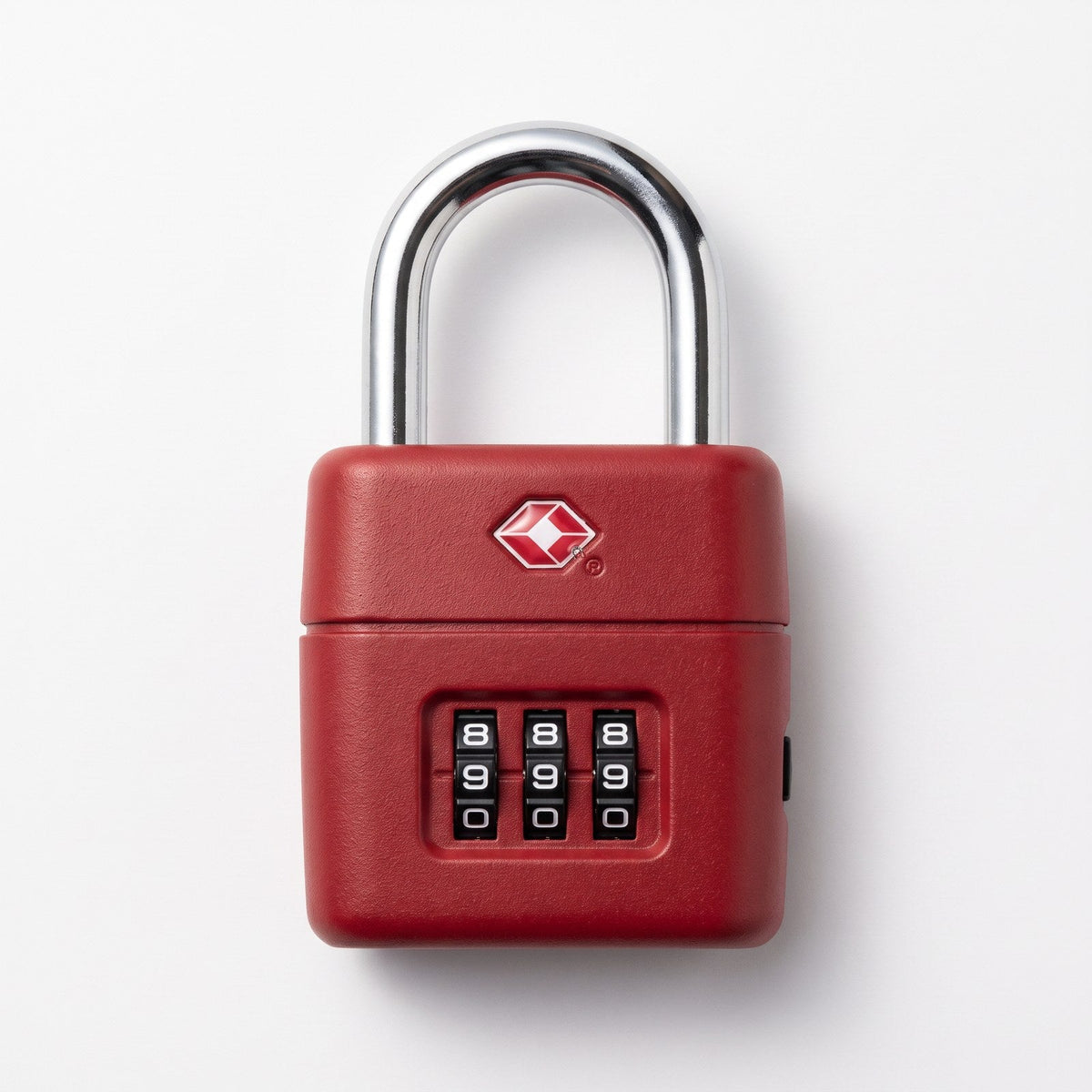 JUSTPACK Tumbler TSA combination padlock, top down view